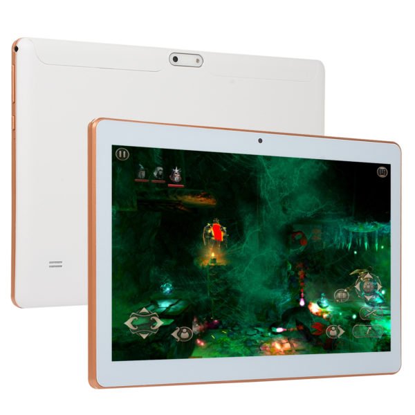 10.1 Inch HD Game Tablet Computer PC Ten Core Android 8.0 GPS 3G Wifi Dual Camera white_US plug 2