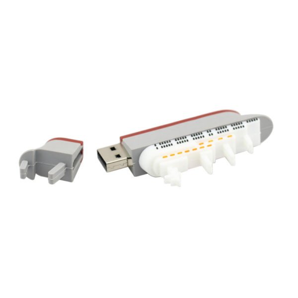 USB Flash Drive Fashion Ship Design U Disk USB 2.0 - Gray 16G 2