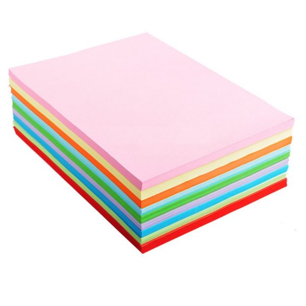 Alician A4 Assorted Colored Origami Paper 10 Colors 100 Sheets Set 2