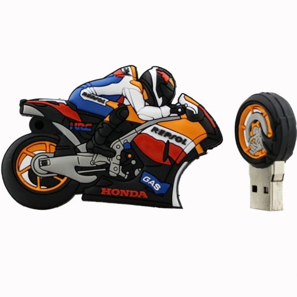 Cool Motorcycle Design USB Flash Drive U Disk USB 2.0 black_8G 2