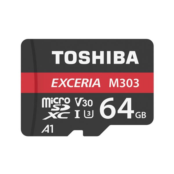 TOSHIBA EXCERIA M303 Micro SD Card 64GB U3 Class10 4K UltraHD V30 Flash Memory Card 98MB/S A1 SDXC UHS-I TF Card 2