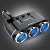 Three-point Cigarette Lighter Dual USB Car Charger 1 in 3 Voltage Detection 3