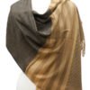 Cashmere Feel Striped Shawl Brown / Camel 3