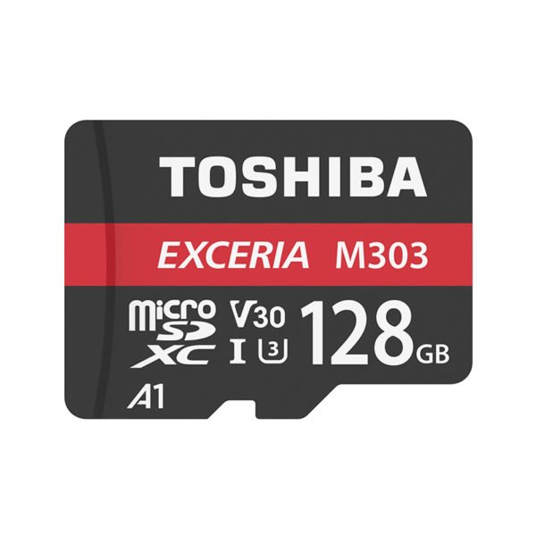 TOSHIBA EXCERIA M303 Micro SD Card 128GB U3 Class10 4K UltraHD V30 Flash Memory Card 98MB/S A1 SDXC UHS-I TF Card 2