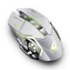 Free Wolf X8 Rechargeable Wireless Silent LED Backlit Gaming Mouse USB Optical Mouse for PC, White 3