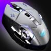 Warwolf Q8 Wireless Mouse Optical Mouse Gaming Silent USB Rechargeable 1600dpi for PC Laptop Computer Gray 3