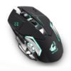 Free Wolf X8 Rechargeable Wireless Silent LED Backlit Gaming Mouse USB Optical Mouse for PC, Black 3