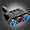 Three-point Cigarette Lighter Dual USB Car Charger 1 in 3 Voltage DetectionWMH9 3