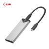 SSK HE-C325 Aluminium M.2 NVMe SSD Enclosure Adapter USB3.1 Type-C Hard Disk Case Silver 3