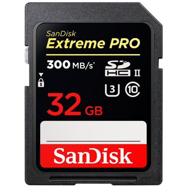 SanDisk Extreme PRO High Speed SD Card 32GB Class10 300M/s U3 SDHC SDXC UHS-II Memory Card for Camera Black 2