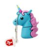 Fashion Single Horn Horse Design USB Flash Drive U Disk USB 2.0 blue_64G 3