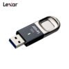 LEXAR F35 Fingerprint Encryption Security USB3.0 Disk High Speed Encryption 31.5g Weight Silver black 128G 3