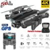 S167 GPS Drone With Camera 5G RC Quadcopter Drone 4K WIFI FPV Foldable Off-Point Flying Gesture Photos Video Helicopter Toy 5G 1080P 3 battery 3