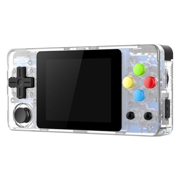 LDK Second Generation Game Console Mini Handheld Family Retro Games Console Transparent white 2