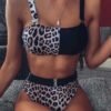 High Waist Leopard Print Bikini 3