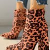 Suede Chunky Heeled Ankle-Boots 3