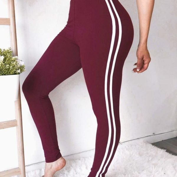 Colorblock Side Stripes Sporty Pants 2