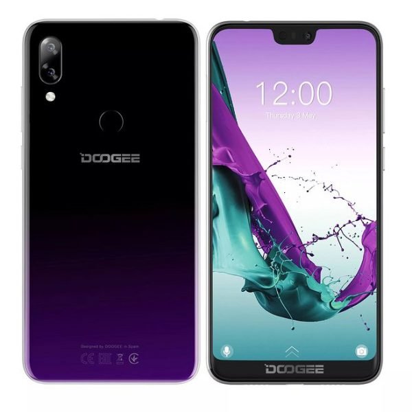 DOOGEE N10 4G LTE Smart Phone Android 8.1 Octa-Core 3GB RAM 32GB ROM 5.84 inch 3360mAh Mobile Phone Purple 2