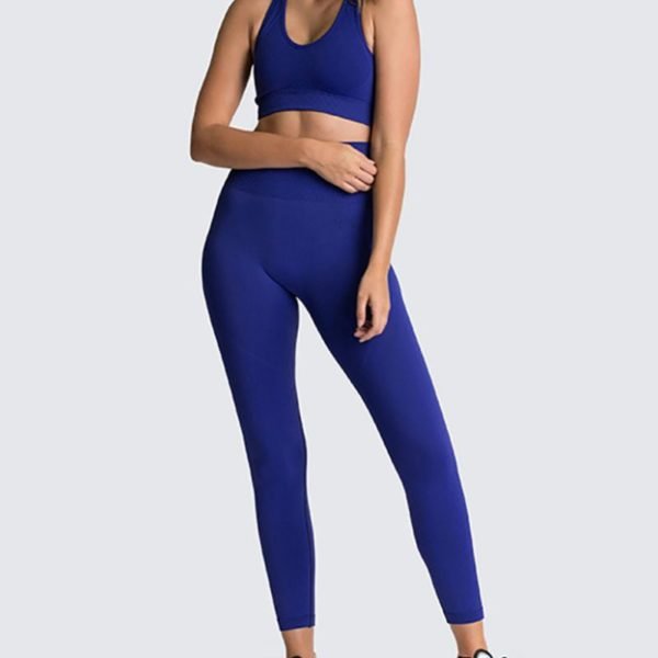 Fitness Yoga Crop Top and High Waisted Legging Set 2