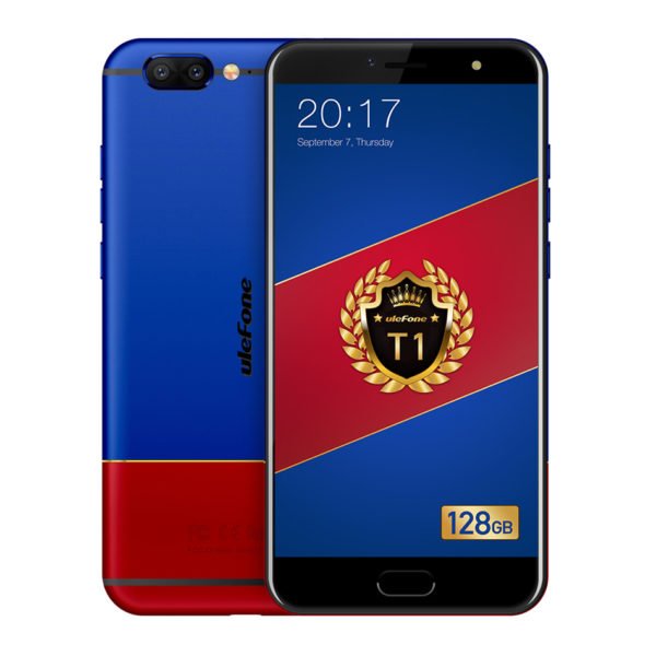 Ulefone T1 Smartphone - Android 7.0, MTK Helio P25 64Bit Octa Core, 6GB RAM 128GB ROM, 5.5 Inch - Red And Blue 2