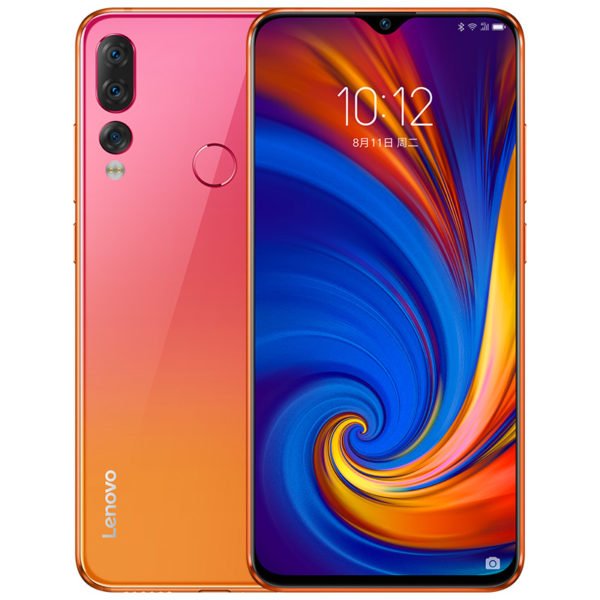 Lenovo Z5S Smartphone - 6G RAM 64G ROM, 2340X1080 Snapdragon, SDM710, Octa-core Triple Rear Camera, Face ID - Orange, US Plug 2