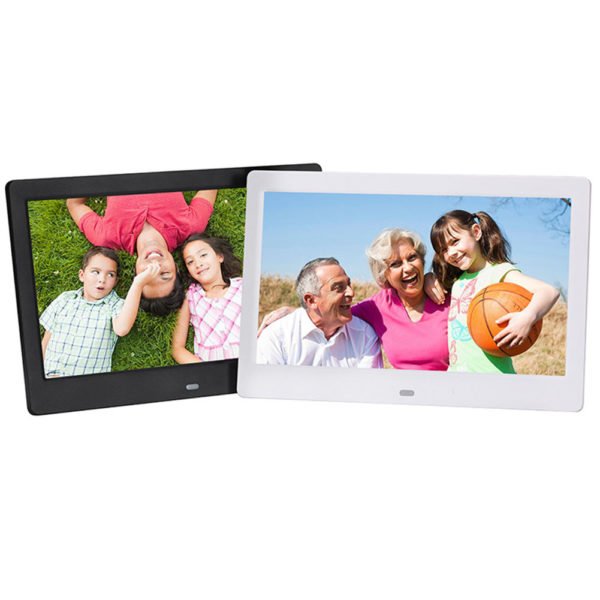 10.1 Inch Widescreen Digital Photo Frame HD Ultra-Thin LED Electronic Photo Album LCD Photo Frame-Black US Plug 2
