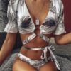 Metal Ring Two-Piece Swimsuit 3