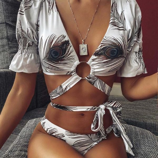 Metal Ring Two-Piece Swimsuit 2
