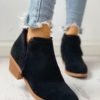 Solid Fluffy Chunky Heeled Boots 3