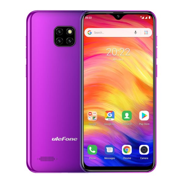 Ulefone Note 7 3G Phablet 6.1 Inch Android 8.1 (Go Edition) MT6580A Quad-core 1.3GHz 1GB RAM 16GB ROM Smartphone Purple 2