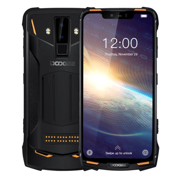 DOOGEE S90 Pro IP68/IP69K Rugged Mobile Phone Android 9.0 Smartphone 6.18'' FHD+ Display Helio P70 Octa Core 6GB 128GB 16MP Cam Orange_Non-European 2