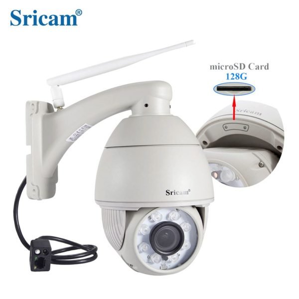 EU Plug Sricam SP008B 720P Wireless WiFi IP Camera IR Night Vision Motion Detection Outdoor CCTV Camera 2