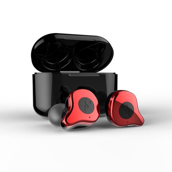 Sabbat E12 TWS Wireless Bluetooth Headphones 5.0 Auto-Pairing In-ear Sports Headset - Red 2