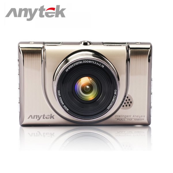 Anytek A100+ 1080P FHD Car DVR Camera - 170 Degree Lens, Video Record, WDR, Parking Monitor Night Vision - Gold 2