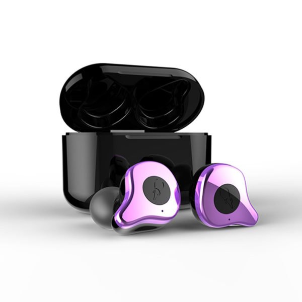 Sabbat E12 TWS Wireless Bluetooth Headphones 5.0 Auto-Pairing In-ear Sports Headset - Purple 2