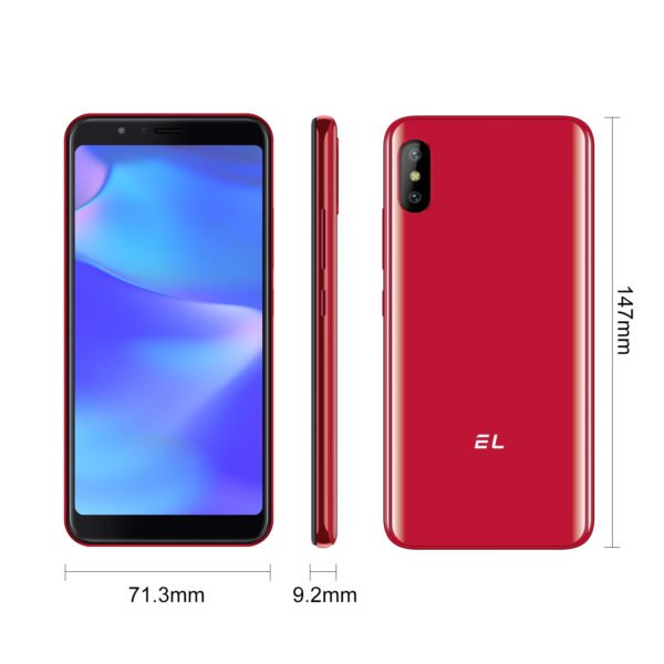 EL-6C Quad-Core 1.3GHz Android OS v9.0 2500mAh Battery Bluetooth v4.0 Cell Phone red 2