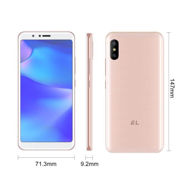 EL-6C Quad-Core 1.3GHz Android OS v9.0 2500mAh Battery Bluetooth v4.0 Cell Phone Rose gold 2