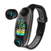 LEMFO LT04 Fitness Bracelet Wireless Bluetooth Earphone 2 In 1 Bluetooth 5.0 Chip IP67 Waterproof Sport Smart Watch black 3