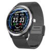 N58 Smart Watch Sports Bracelet PPG ECG HRV Report Heart Rate Blood Pressure Test Monitor Pedometer - Black Steel 3