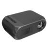 LEJIADA 1080P Mini LED Projector - 400 Lumens, 23 Languages, U Disk Display, TF Card Display, AV Connection - Black US Plug 3