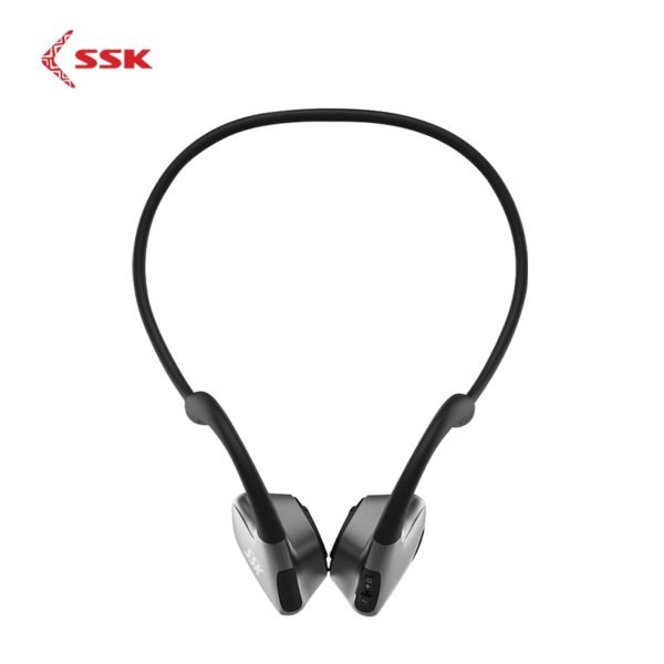 SSK Bone Conduction Earphone Wireless Bluetooth 5.0 Sport Earphone Waterproof with Microphone BT011 Black 2