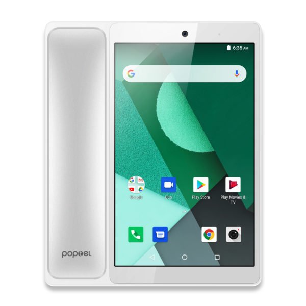 Poptel V9 4G 8 inch Android 8.1 Smartphone SC9832E 2+16GB Cell Phone 5.0MP Front Camera 1800mAh Built-in Videophone Silver 2
