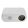LEJIADA 1080P Mini LED Projector - 400 Lumens, 23 Languages, U Disk Display, TF Card Display, AV Connection - White EU Plug 3