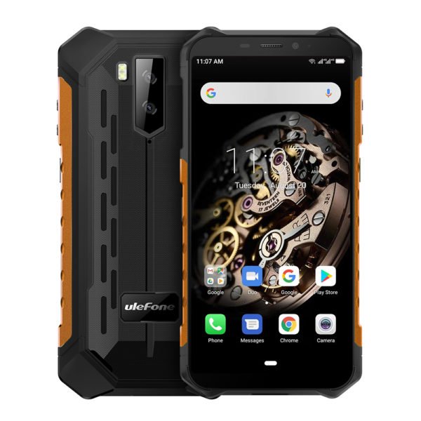 Ulefone Armor X5 MT6763 Octa core ip68 Rugged Waterproof Smartphone Android 9.0 Cell Phone 3GB 32GB NFC 4G LTE Mobile Phone Orange_European version 2