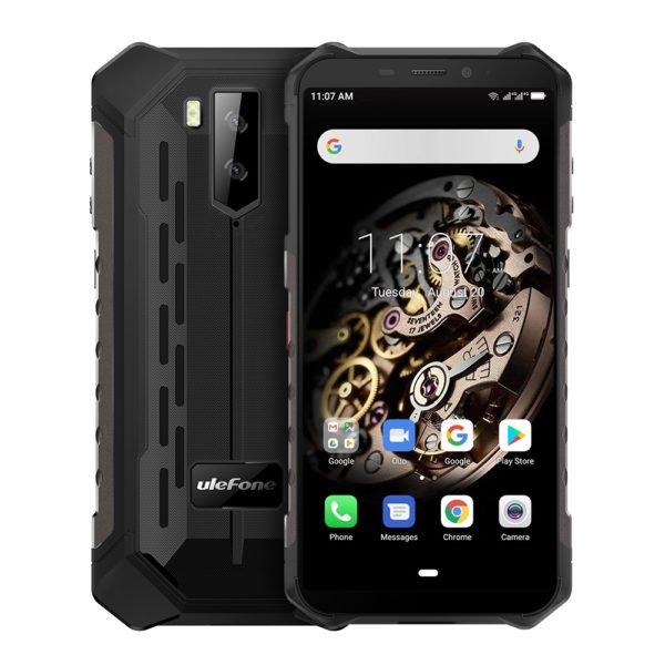 Ulefone Armor X5 MT6763 Octa core ip68 Rugged Waterproof Smartphone Android 9.0 Cell Phone 3GB 32GB NFC 4G LTE Mobile Phone black_European version 2