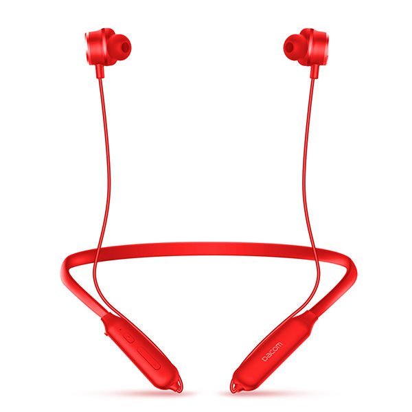 Dacom L10 Active Noise Cancelling Wireless Headphones Bluetooth V4.2 Cordless Neckband Sport Earphones Red 2