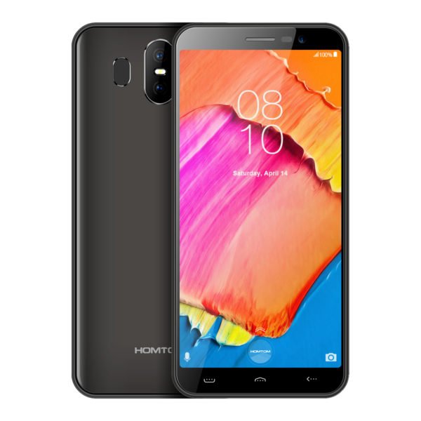 HOMTOM S17 Smartphone Android 8.1 Quad Core 5.5" 18:9 Full Screen Face ID Fingerprint 2GB RAM 16GB ROM Gray EU Plug 2