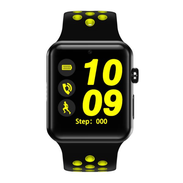 DM09PLUS 1.54 Inch Touch Screen Bluetooth Smart Wristband Sport Fitness Bracelet - Black and Yellow 2
