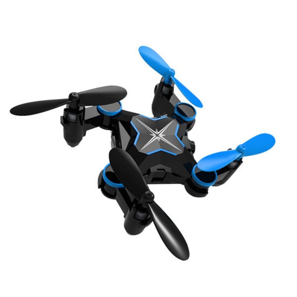 Folding Four Axis Aerial Photography Mini Drone Aircraft Toy - WiFi Real-time Version (Blue) 2