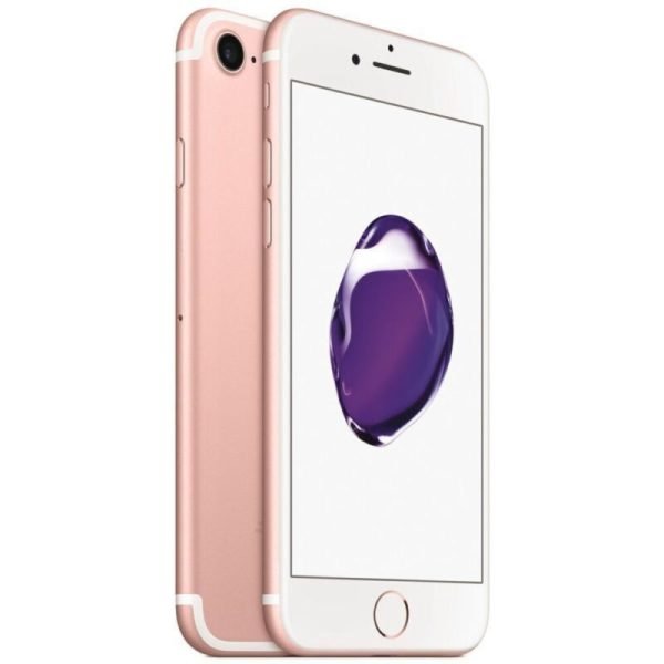 Refurbished Unlocked Apple iPhone 7 - 32GB ROM, Quad-core, 12.0MP Camera, IOS, 1960mA Battery, Fingerprint, Rose Gold - UK Plug 2